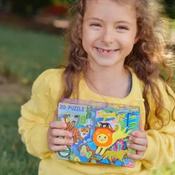 eeBoo 20 Piece Puzzle Big Jungle Cats Fashion