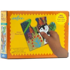 eeBoo 20 Piece Puzzle Big Jungle Cats Fashion