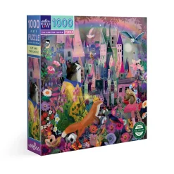 eeBoo 1000 Piece Puzzle Cats and the Castle Hot