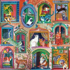 eeBoo 1000 Piece Puzzle Cats in Windows New