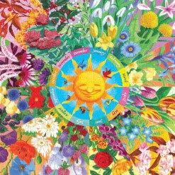 eeBoo 1000 Piece Puzzle Flower Calendar Outlet