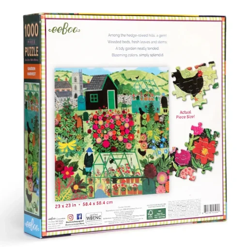 eeBoo 1000 Piece Puzzle Harvest Garden Hot