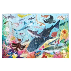 eeBoo 100 Piece Puzzle Love of Sharks Discount