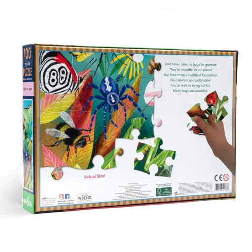 eeBoo 100 Piece Puzzle Love of Bugs Online
