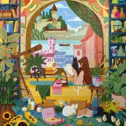 eeBoo 1000 Piece Puzzle Reading & Relaxing Clearance