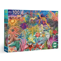 eeBoo 100 Piece Puzzle Seahorses, Sea Stars & Sea Slugs Clearance