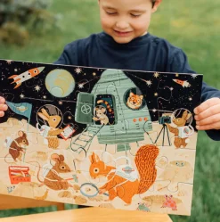 eeBoo 20 Piece Puzzle Space Exploration Fashion