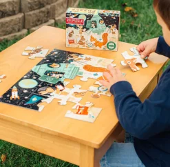 eeBoo 20 Piece Puzzle Space Exploration Fashion