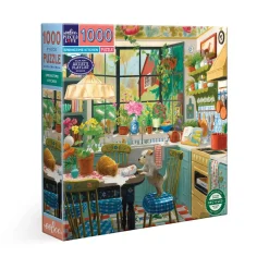 eeBoo 1000 Piece Puzzle Springtime Kitchen New