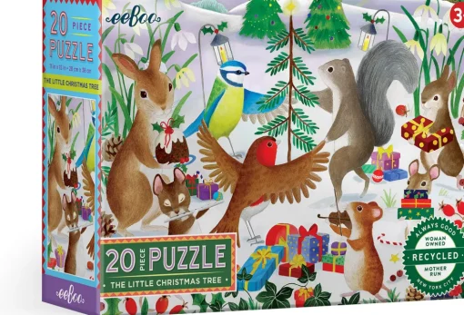 eeBoo 20 Piece Puzzle The Little Christmas Tree New