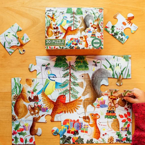 eeBoo 20 Piece Puzzle The Little Christmas Tree New