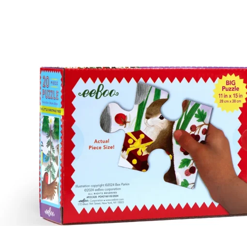 eeBoo 20 Piece Puzzle The Little Christmas Tree New