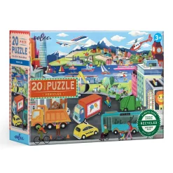 eeBoo 20 Piece Puzzle Vehicles Best