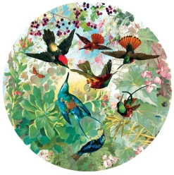 eeBoo 500 Piece Round Puzzle Hummingbirds Clearance
