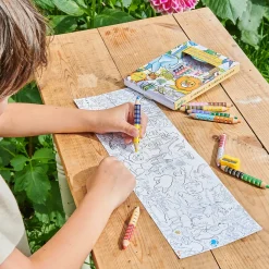 eeBoo Biggie Wild Animals Pencils with Fold-Out Mini Mural Discount