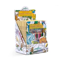 eeBoo Biggie Wild Animals Pencils with Fold-Out Mini Mural Discount