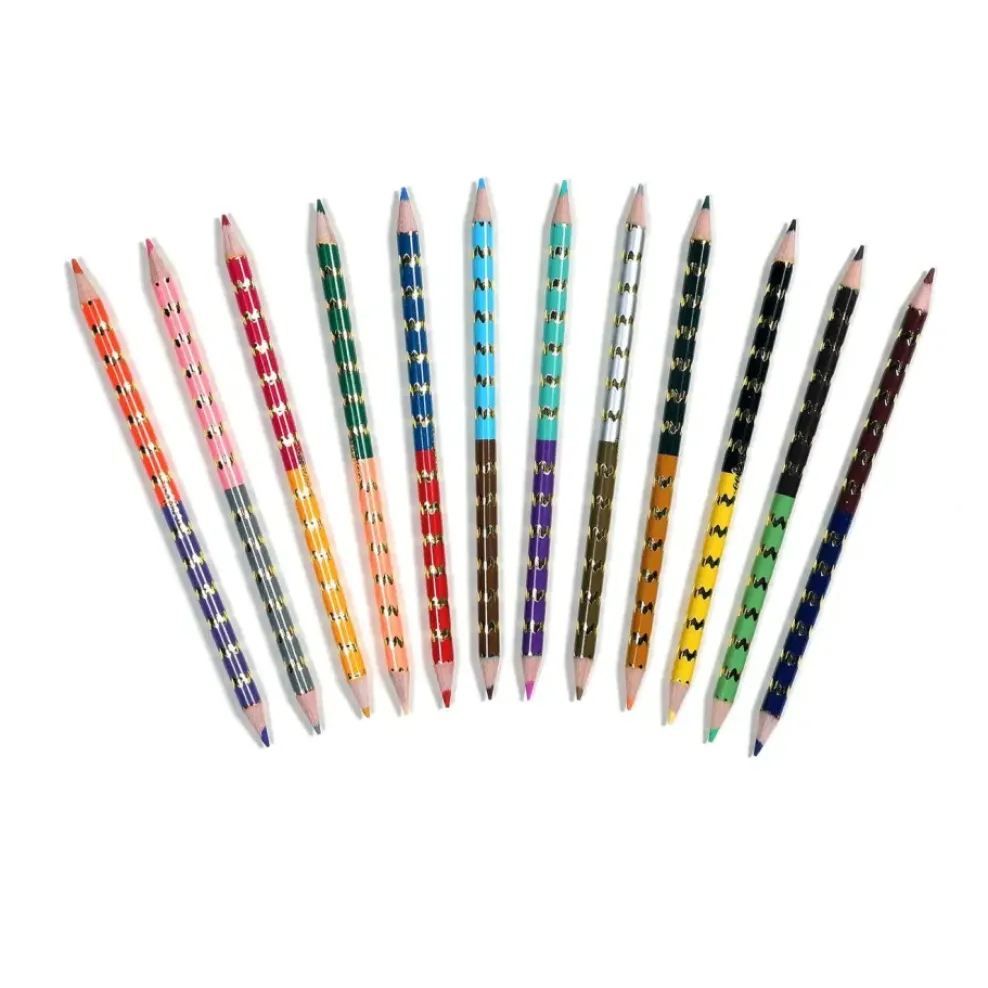 eeBoo Double-Sided Color Pencils 12 Piece Strawberries Hot