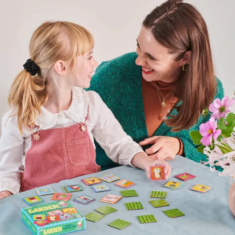 eeBoo Garden Little Square Memory Game Online