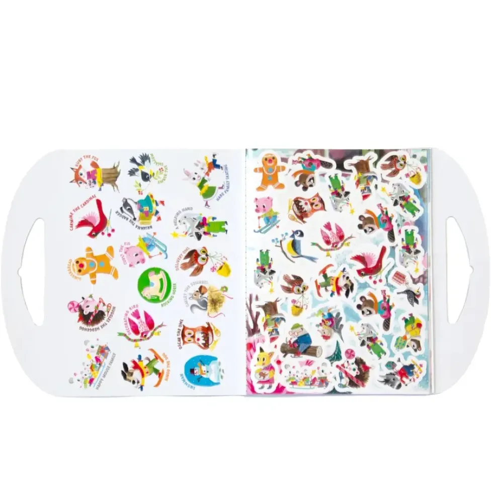 eeBoo Holiday in the Woods Shiny Stickers Online