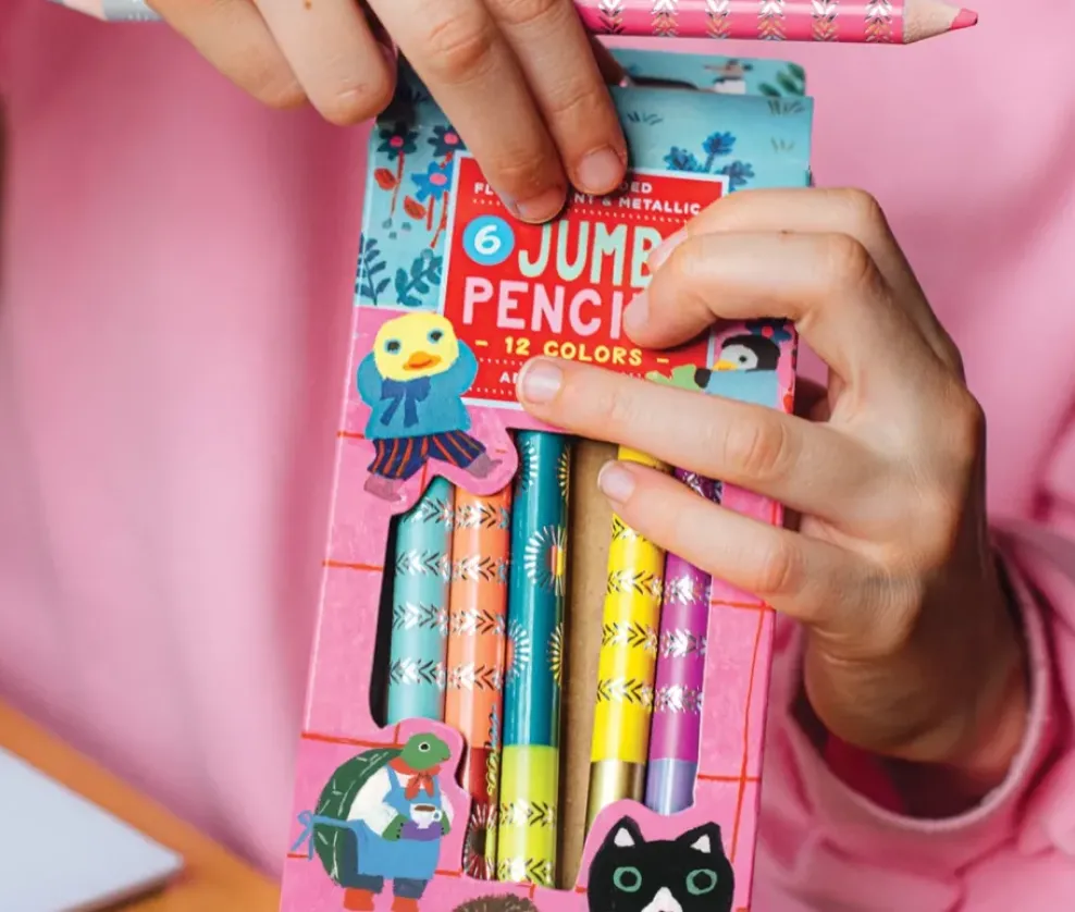 eeBoo Jumbo Double-Sided Color Pencils Sweet Celebration Online