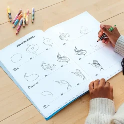eeBoo Learn to Draw Under the Sea with Stickers Outlet