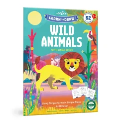 eeBoo Learn to Draw Wild Animals with Stickers Fashion