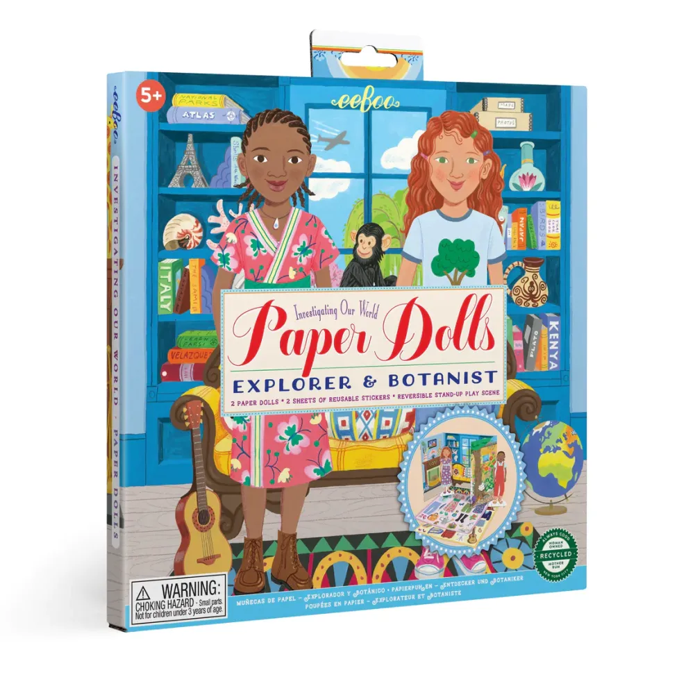 eeBoo Paper Dolls- Explorer and Botanist Online