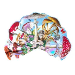 eeBoo Paper Fans: Mushrooms New