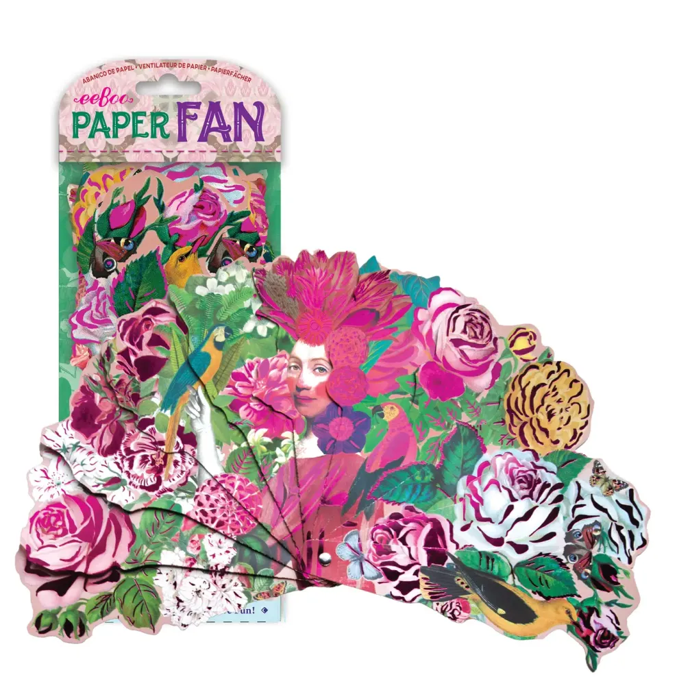 eeBoo Paper Fans: Sarah Online