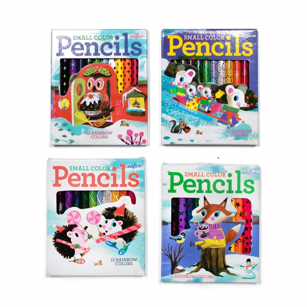 eeBoo Small Color Pencil Assortment: Winter New