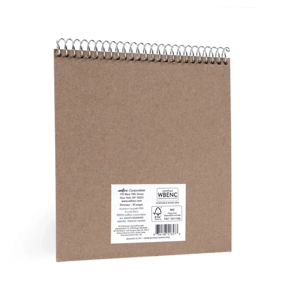 eeBoo Square Sketchbook: Butterflies New