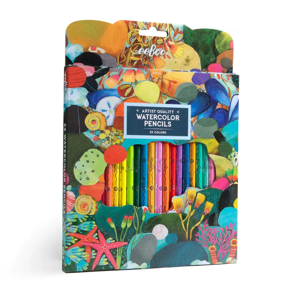 eeBoo Watercolor 24 Pencils: Tidepool Sale