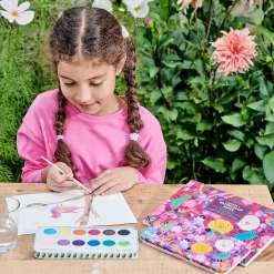 eeBoo Watercolor Pad: Birds in Fuchsia Outlet