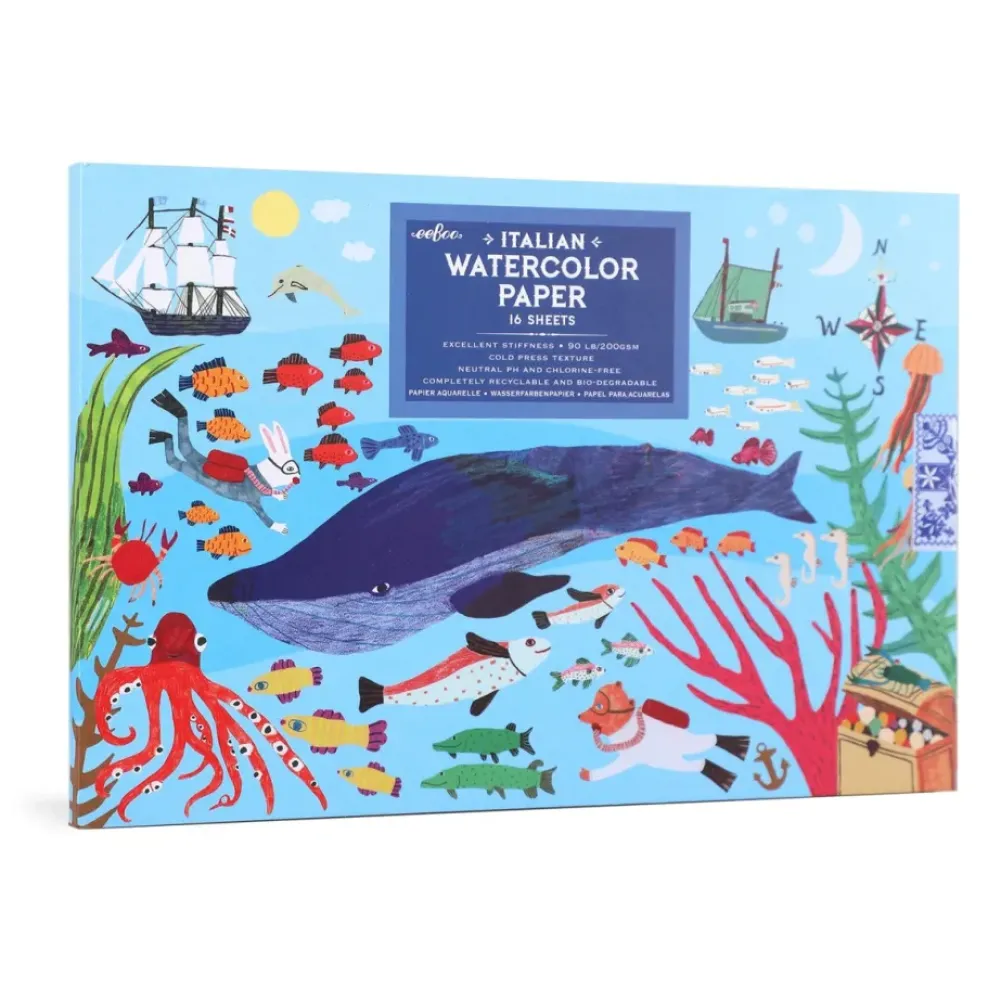 eeBoo Watercolor Pad: In the Sea Clearance