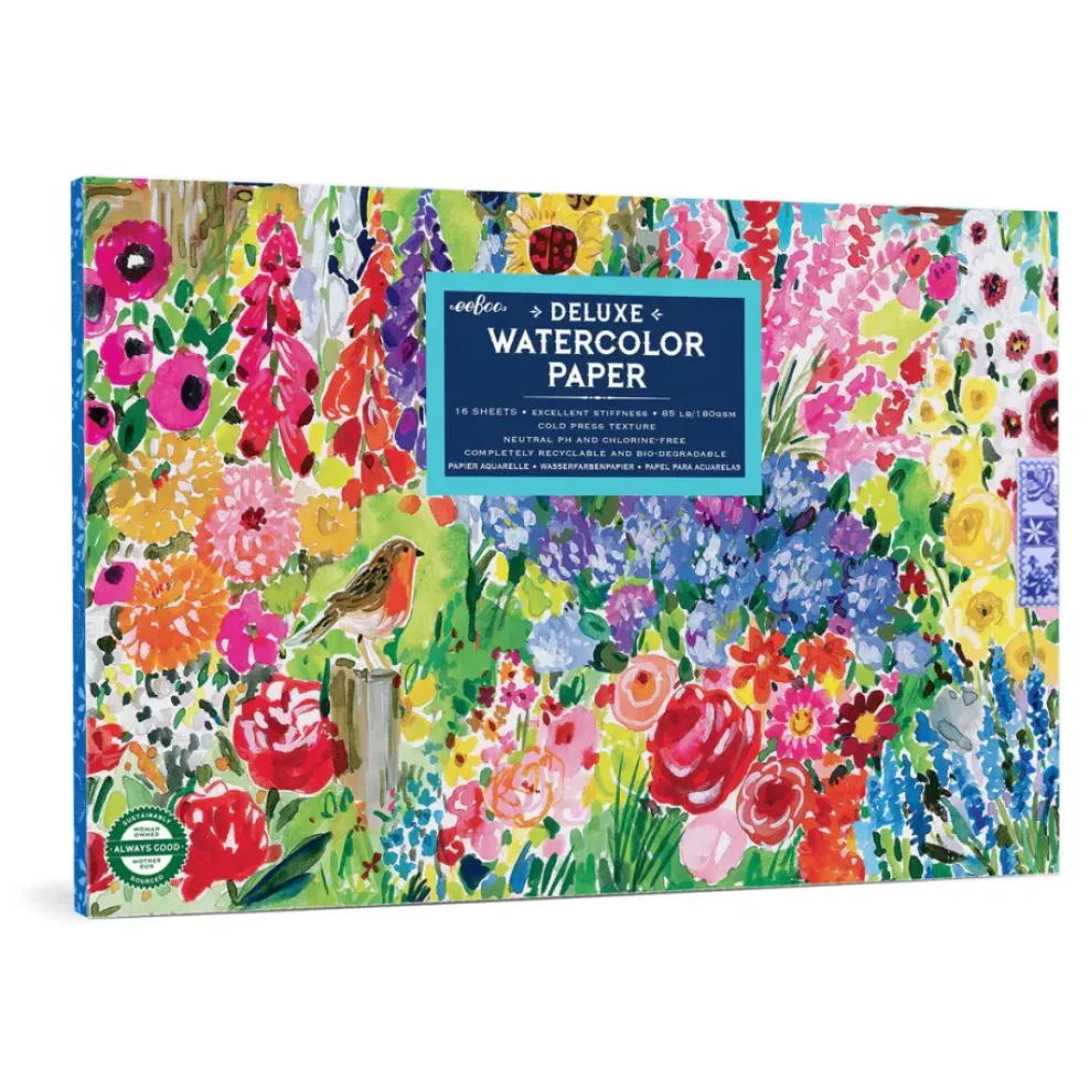 eeBoo Watercolor Pad: Seaside Garden Outlet