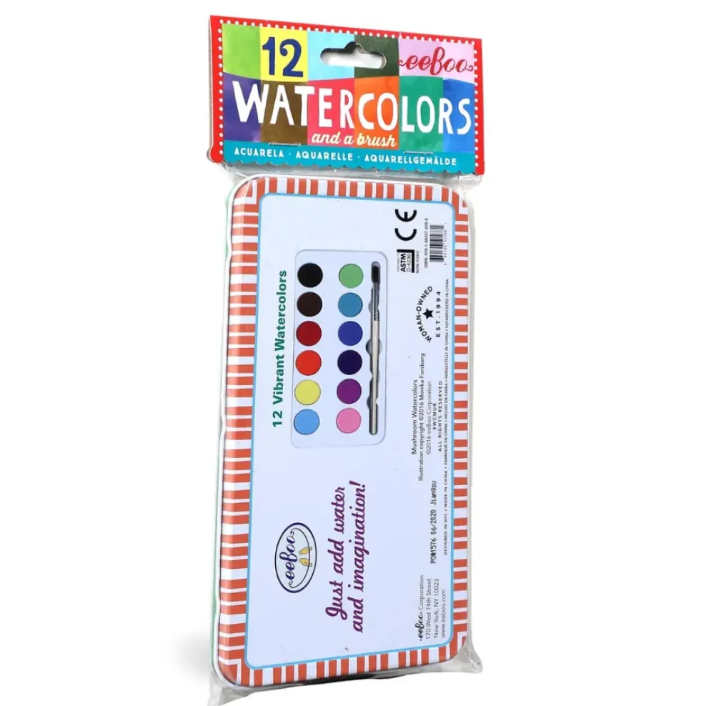 eeBoo Watercolors: Mushrooms New