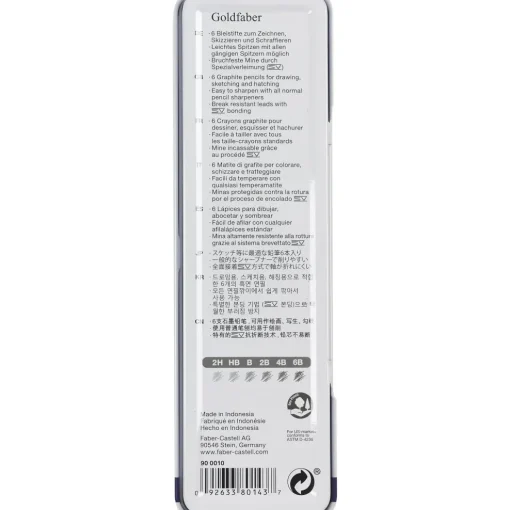 Faber-Castell Graphite Pencils Tin of 6 Discount
