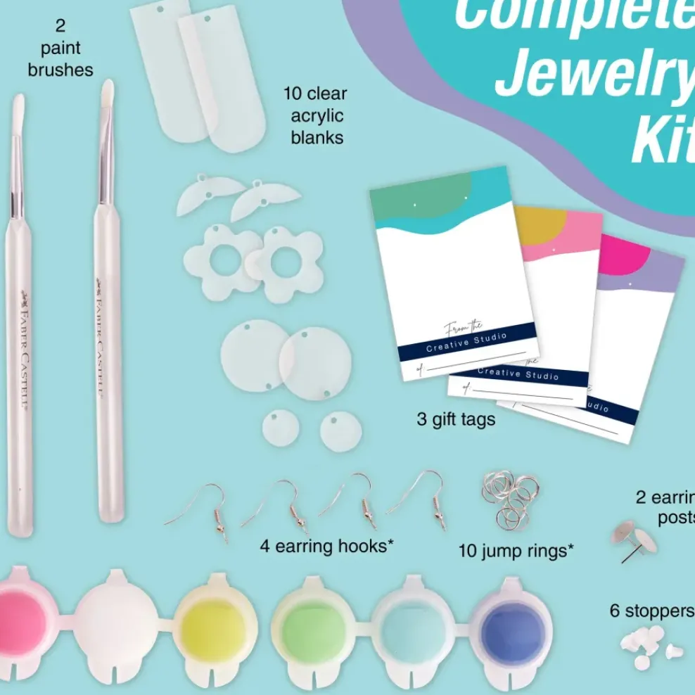 Faber-Castell Painted Acrylic Earrings Online