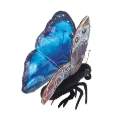 Folkmanis ® Finger Puppet: Blue Morpho Butterfly Outlet