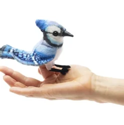 Folkmanis ® Finger Puppet: Mini Blue Jay Discount