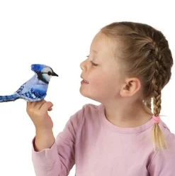 Folkmanis ® Finger Puppet: Mini Blue Jay Discount