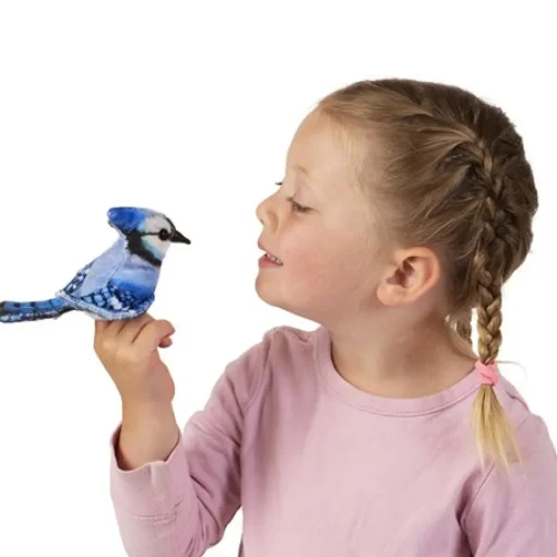 Folkmanis ® Finger Puppet: Mini Blue Jay Discount