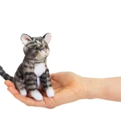 Folkmanis ® Finger Puppet: Mini Tabby Cat Fashion