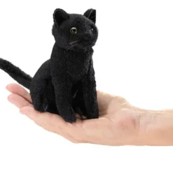 Folkmanis ® Finger Puppet: Mini Black Cat Sale
