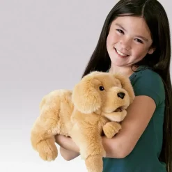 Folkmanis ® Hand Puppet: Golden Retriever Puppy Clearance