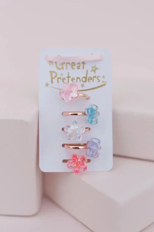 Creative Education of Canada Inc Great Pretenders Boutique Rings: Shimmer Flower Fashion
