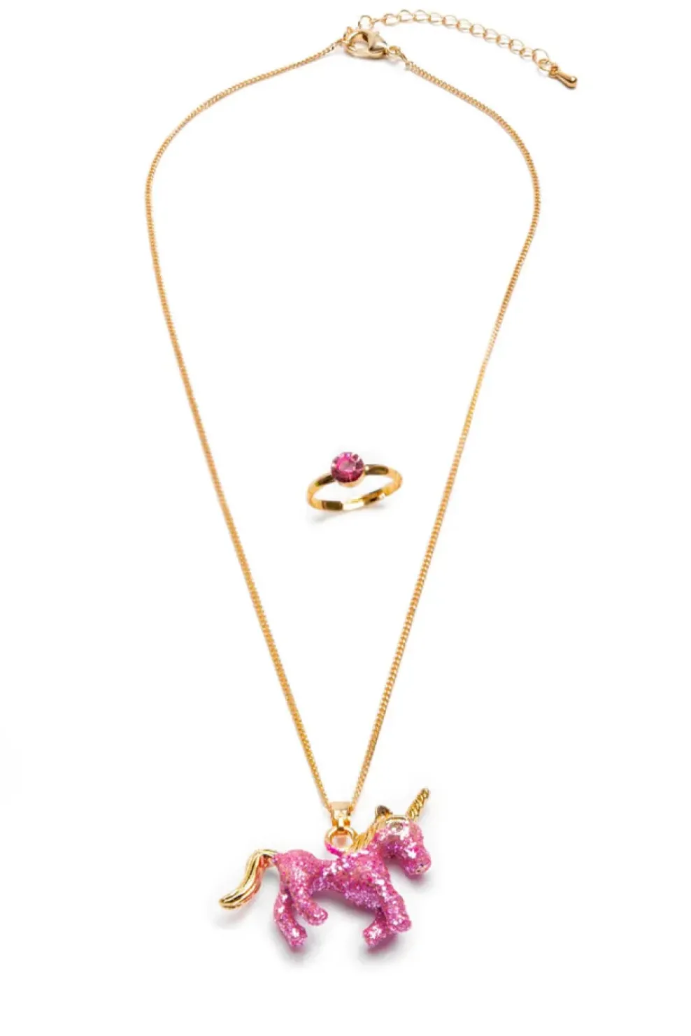 Creative Education of Canada Inc Great Pretenders Glitter Pink Unicorn Necklace and Ring Set Discount