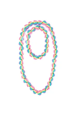 Creative Education of Canada Inc Great Pretenders Necklace and Bracelet Set: Heart of Many Colors Hot