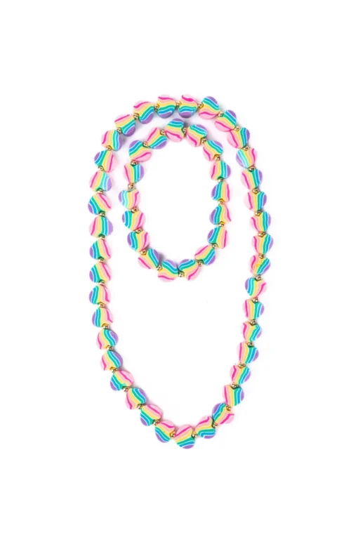 Creative Education of Canada Inc Great Pretenders Necklace and Bracelet Set: Heart of Many Colors Hot