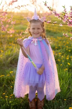 Creative Education of Canada Inc Great Pretenders Rainbow Unicorn Cape & Headband Size 4/6 Hot